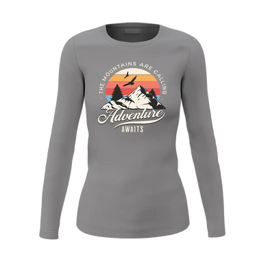 The Mountains Are Calling Women Long Sleeve Shirt